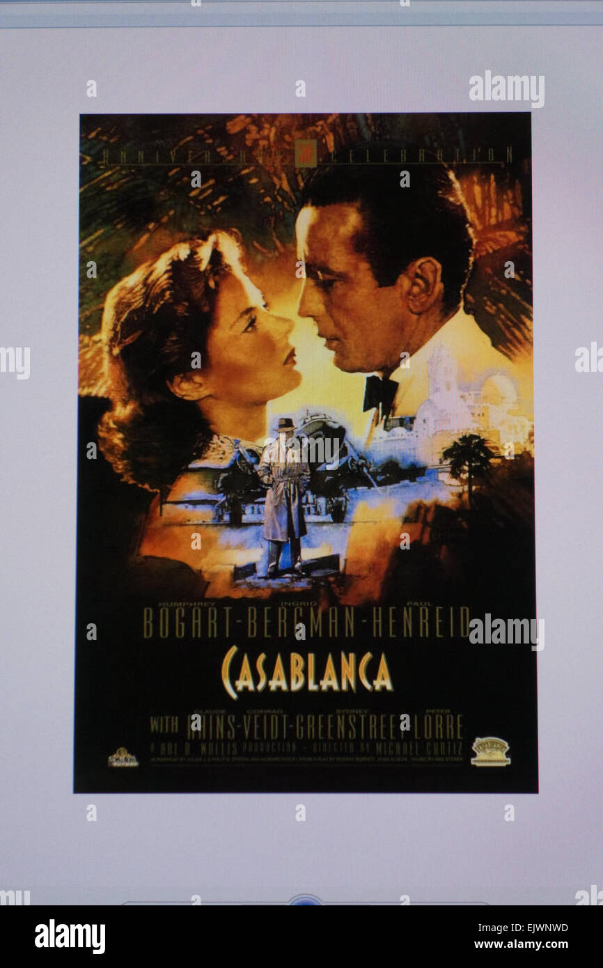 CASABLANCA poster movie Stock Photo