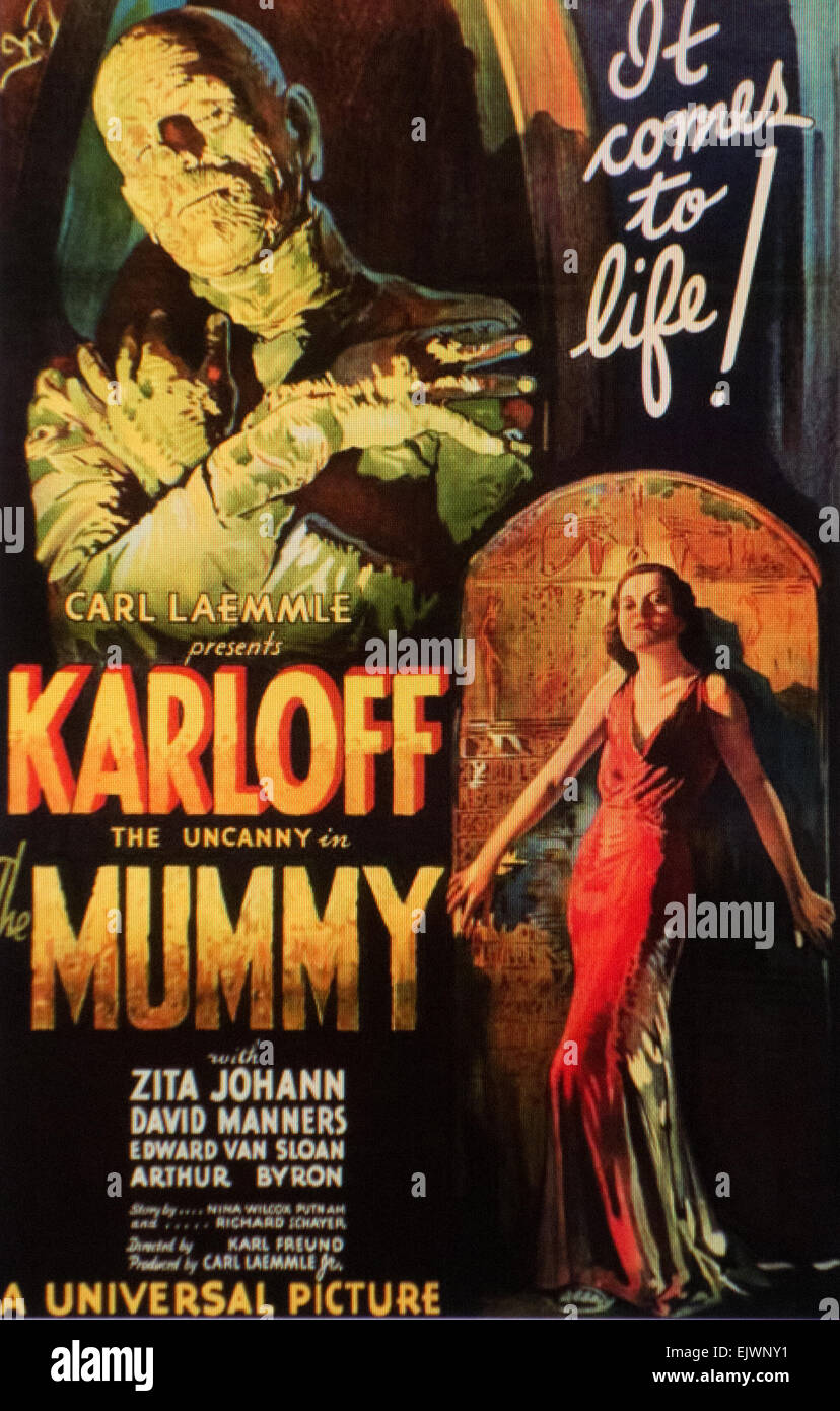 mummy movie poster film Stock Photo