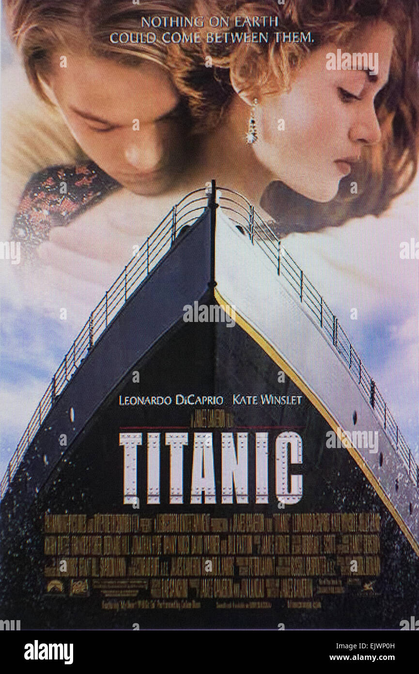 TITANIC movie poster 1997 Stock Photo