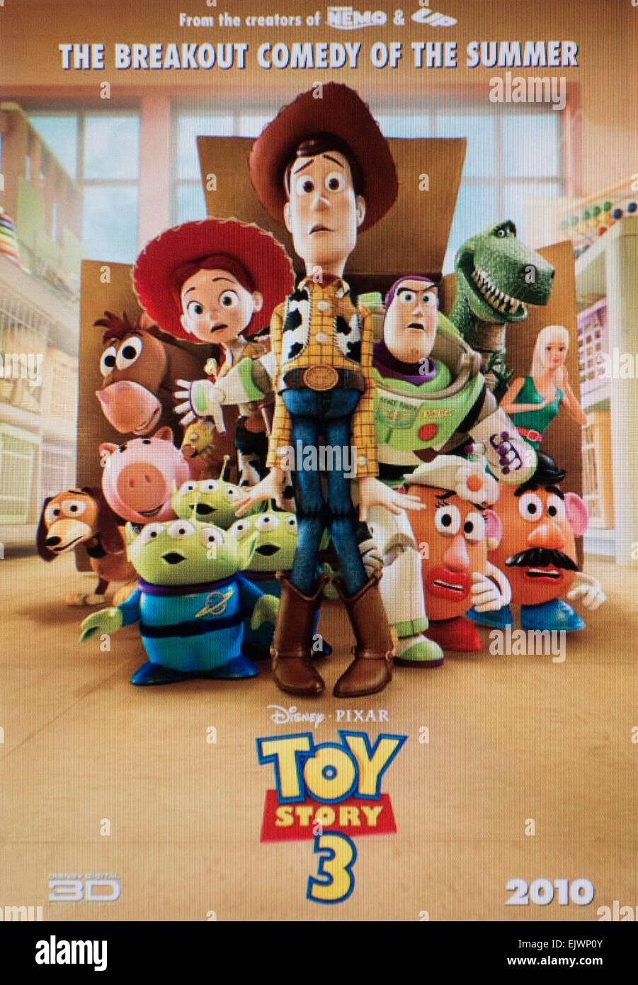 'toy story 3' movie poster Stock Photo