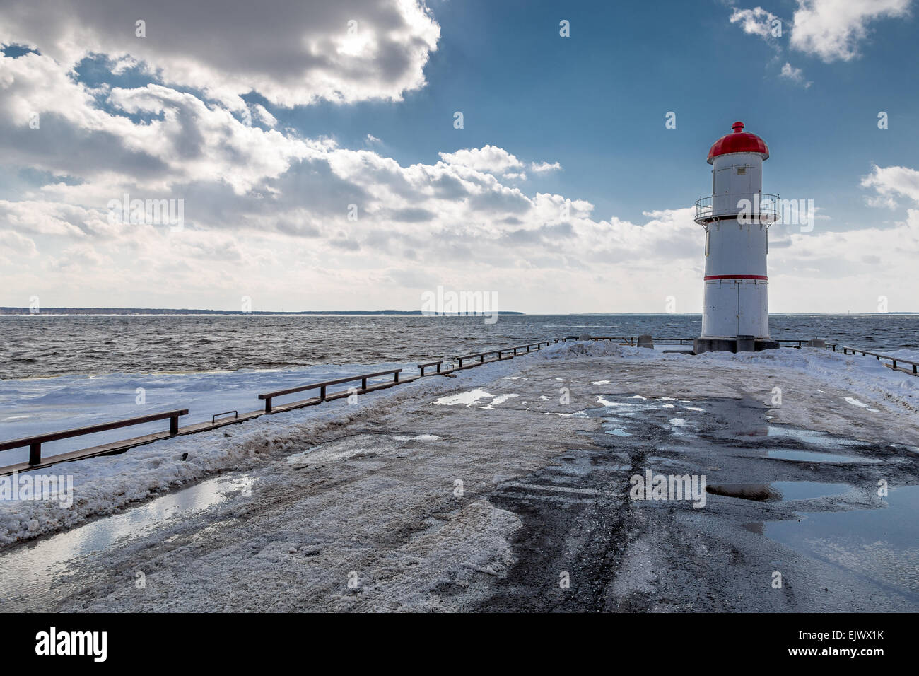 Winter and snow in Montreal, Canada Stock Photo