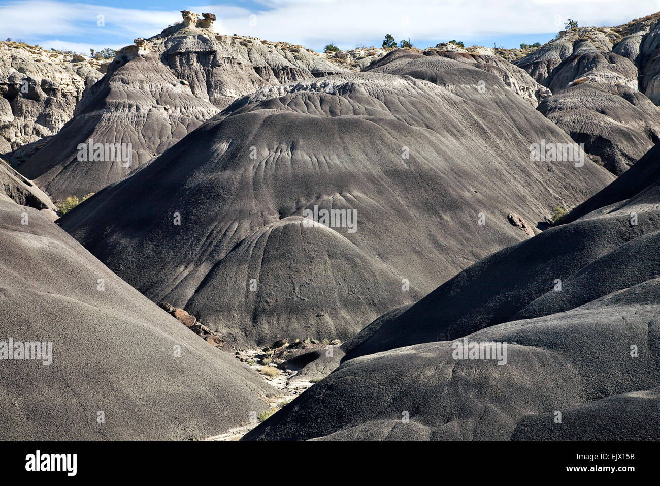 The Black Place is a famous location in northwest New Mexico that inspired some of Georgia O'Keefe's abstract landscapes. Stock Photo