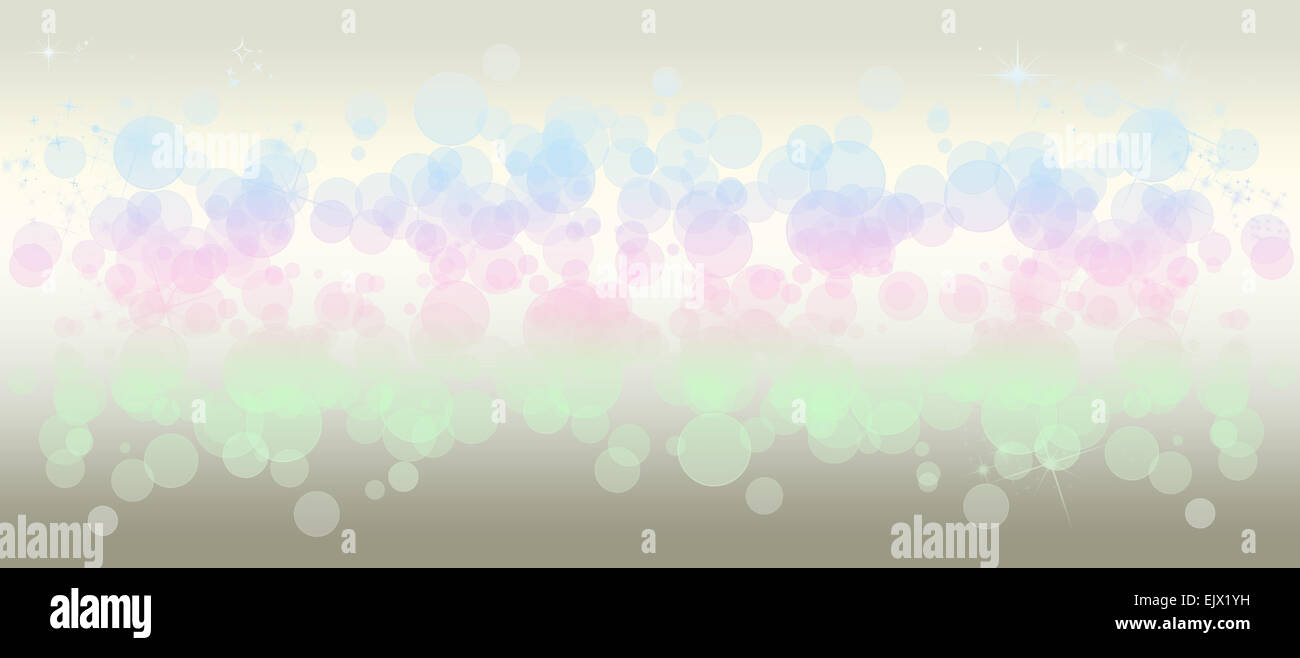Gentle multicolored bokeh sparkly website header/banner Stock Photo - Alamy