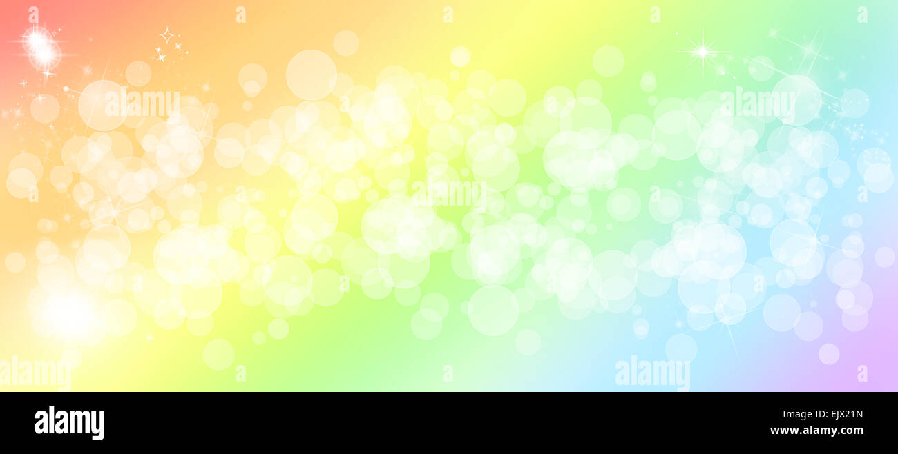 Gentle multicolored bokeh sparkly website header/banner Stock Photo - Alamy