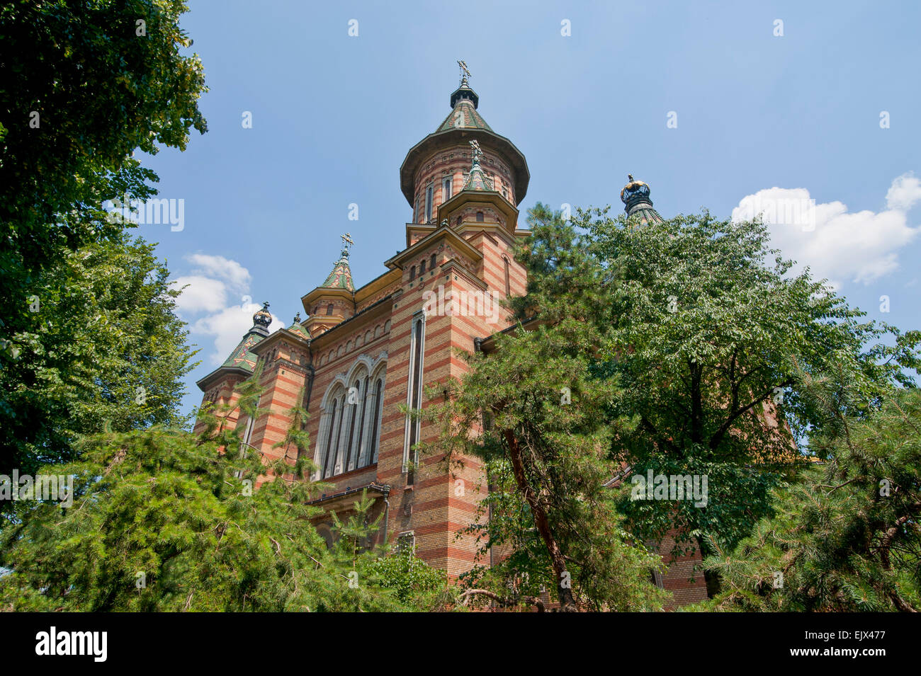Timisoara Orthodox Cathedral, Temeswar or Timisoara, Romania Stock Photo