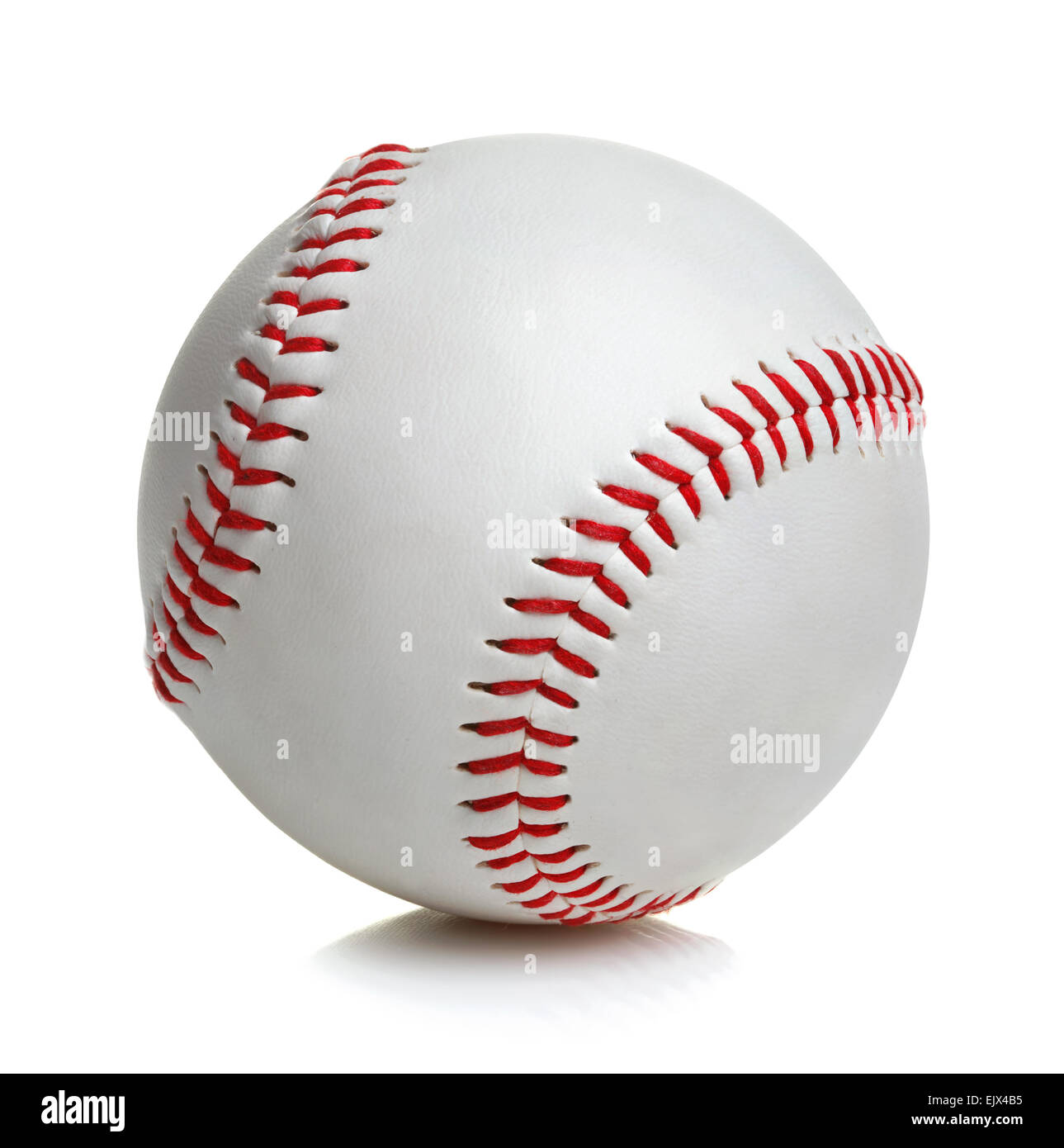 Baseball ball on white background Stock Photo Alamy