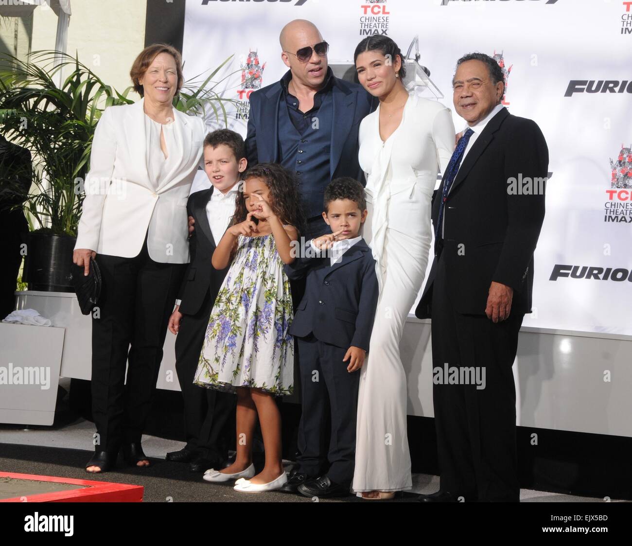 Vin Diesel With Wife And Kids