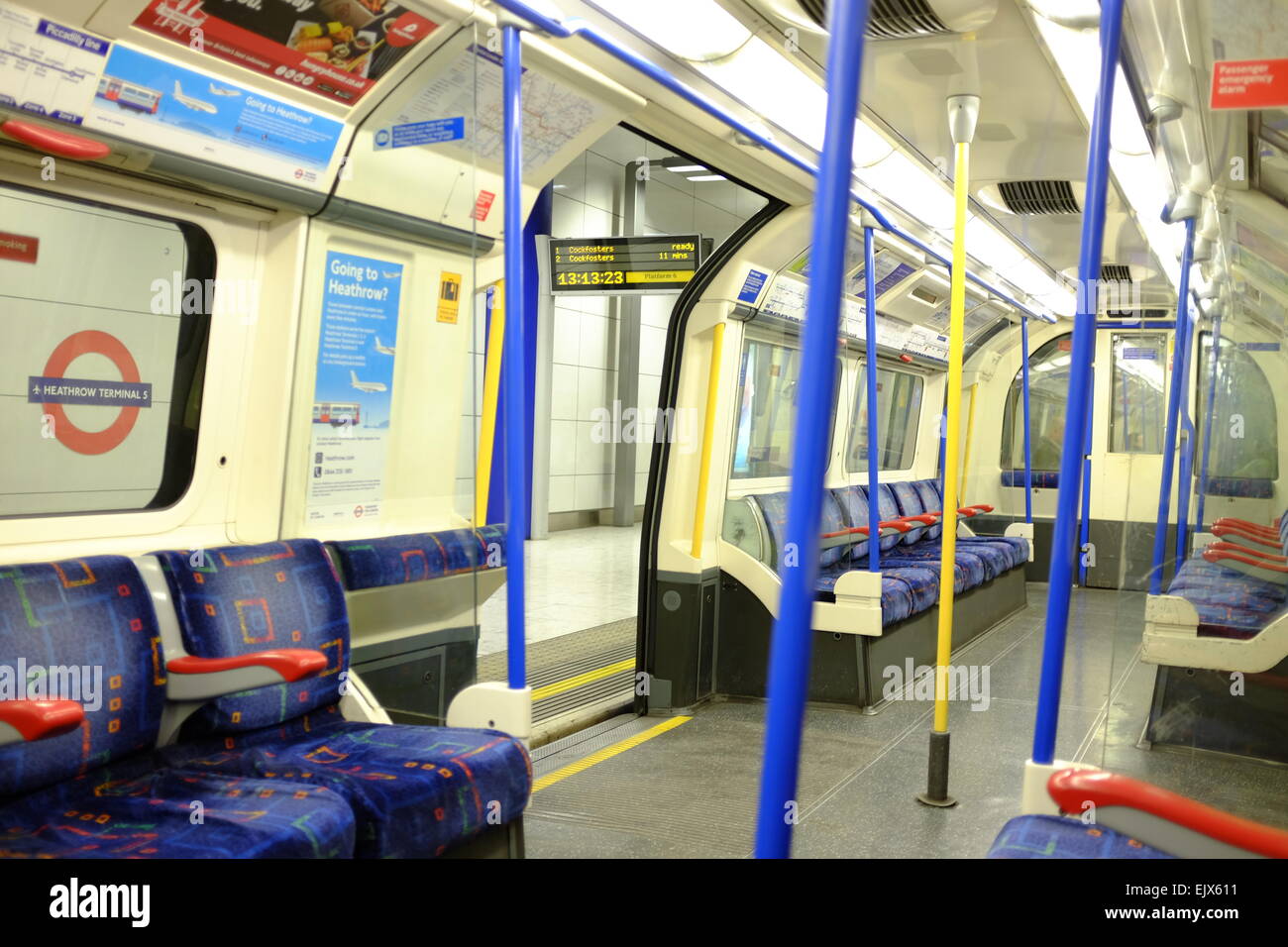 Tube at Heathrow Terminal 5, London, England Stock Photo Alamy