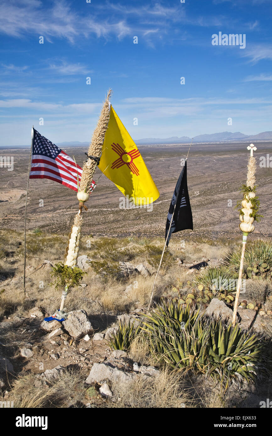 A Us Flag A New Mexico State Flag A Mia Flag And A Traditional Stock Photo Alamy