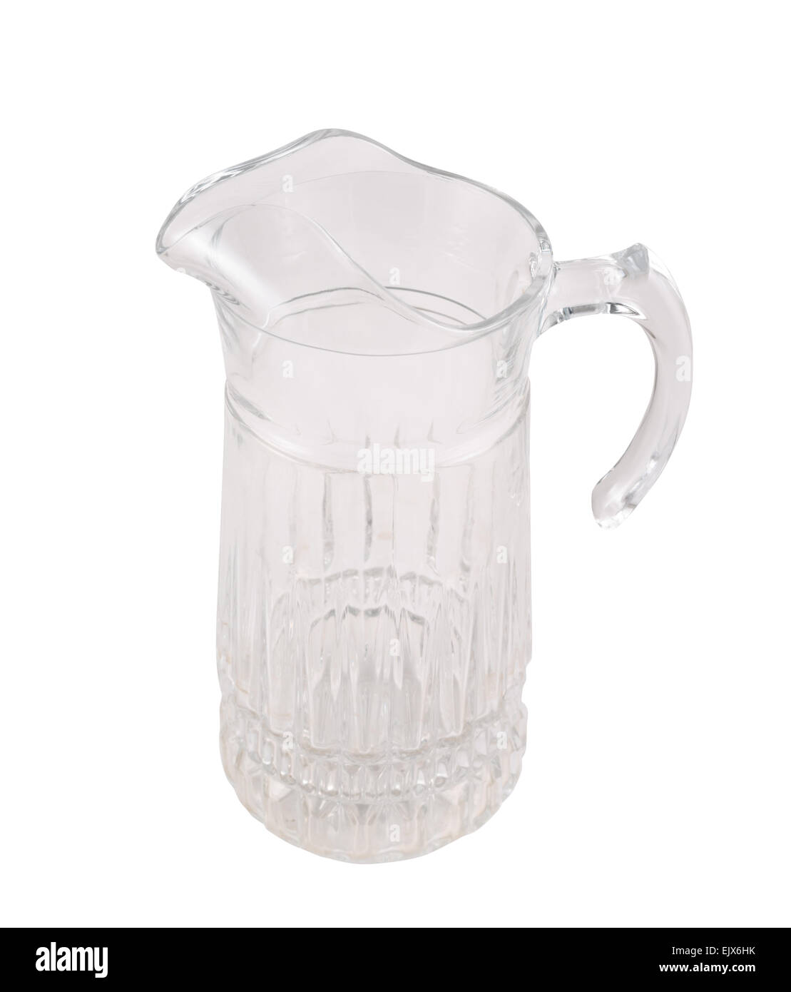 Transparent glass pitcher ewer isolated Stock Photo Alamy