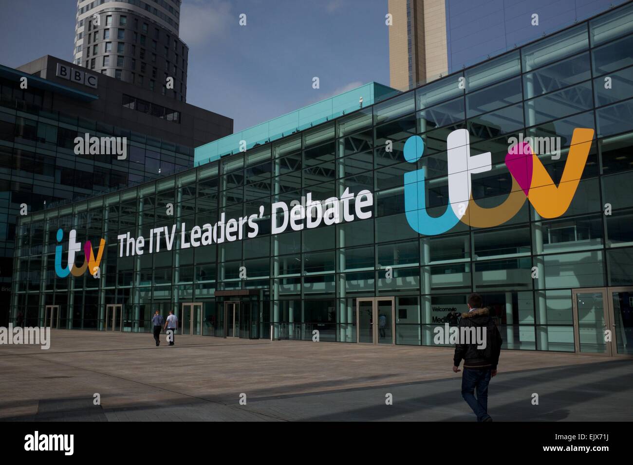 Salford UK 2nd April 2015 The ITV Studios at Media City UK are the