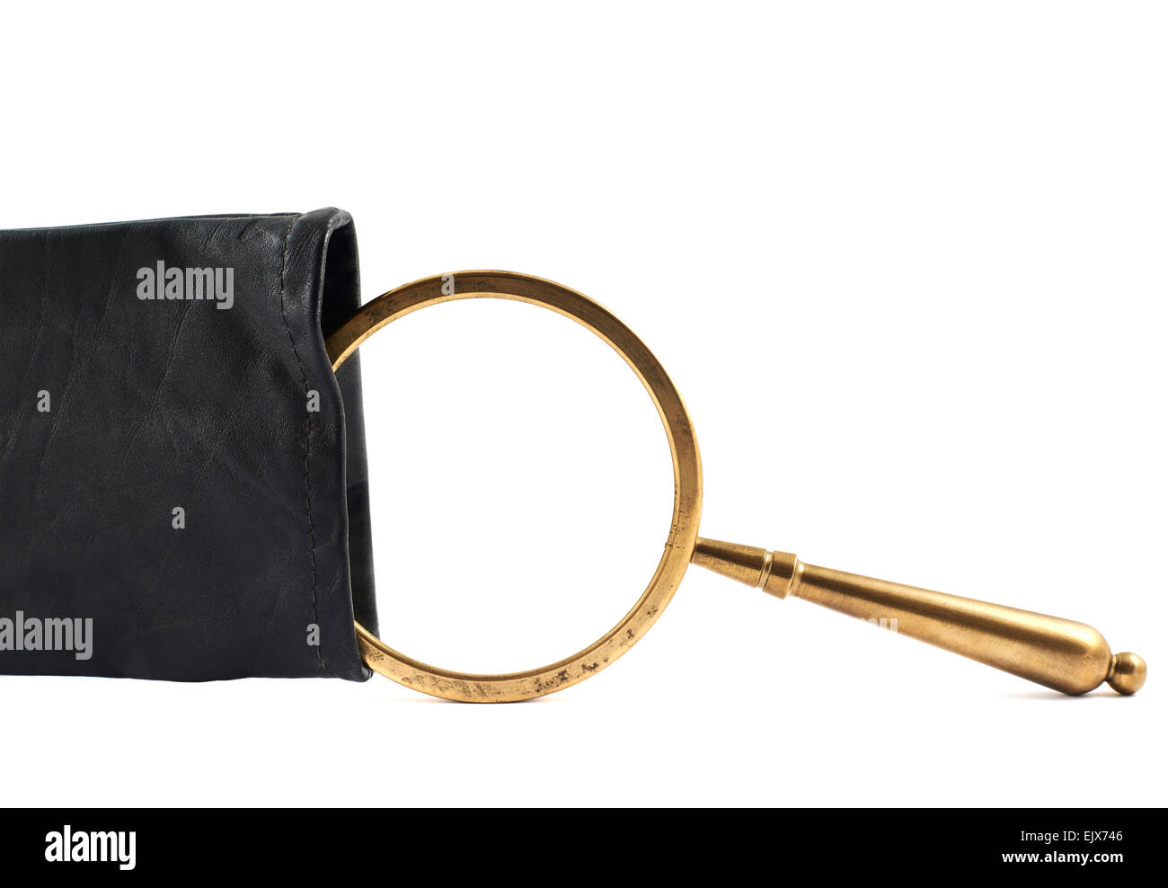 Magnifying glass in a case Stock Photo Alamy