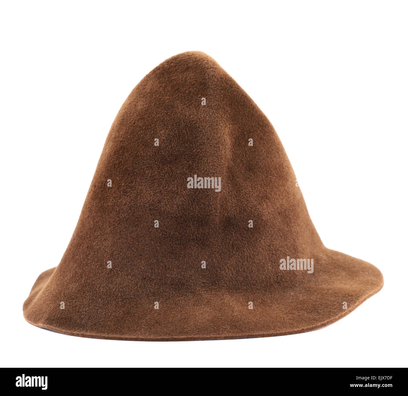 Brown hat isolated Stock Photo