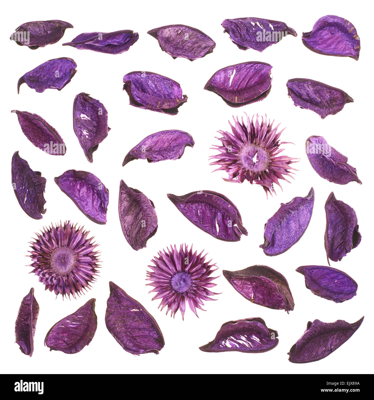 Dried medley potpourri leaves isolated Stock Photo Alamy