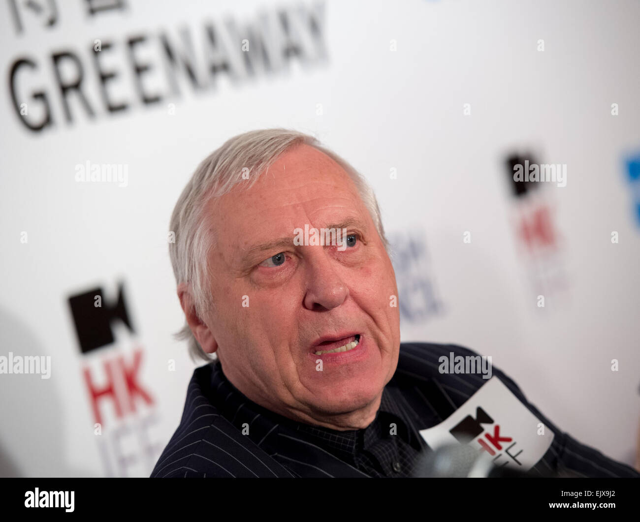 Press Conference for British Film director Peter Greenaway. Launching his latest film "Eisenstein in Guanajuato" Stock Photo