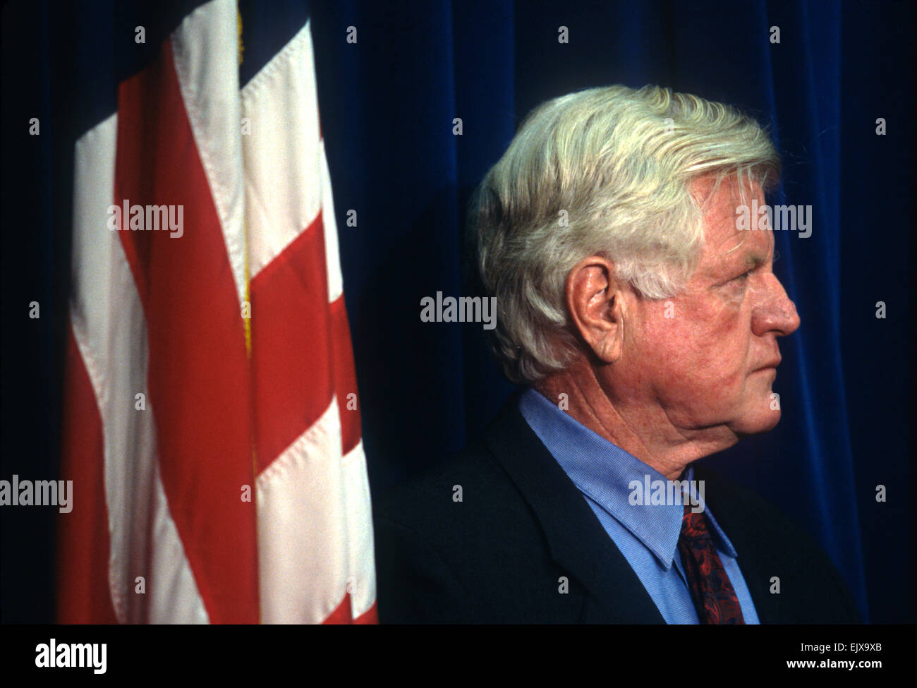 US Senator Ted Kennedy during an event September 15, 1996 in Washington, DC. Stock Photo