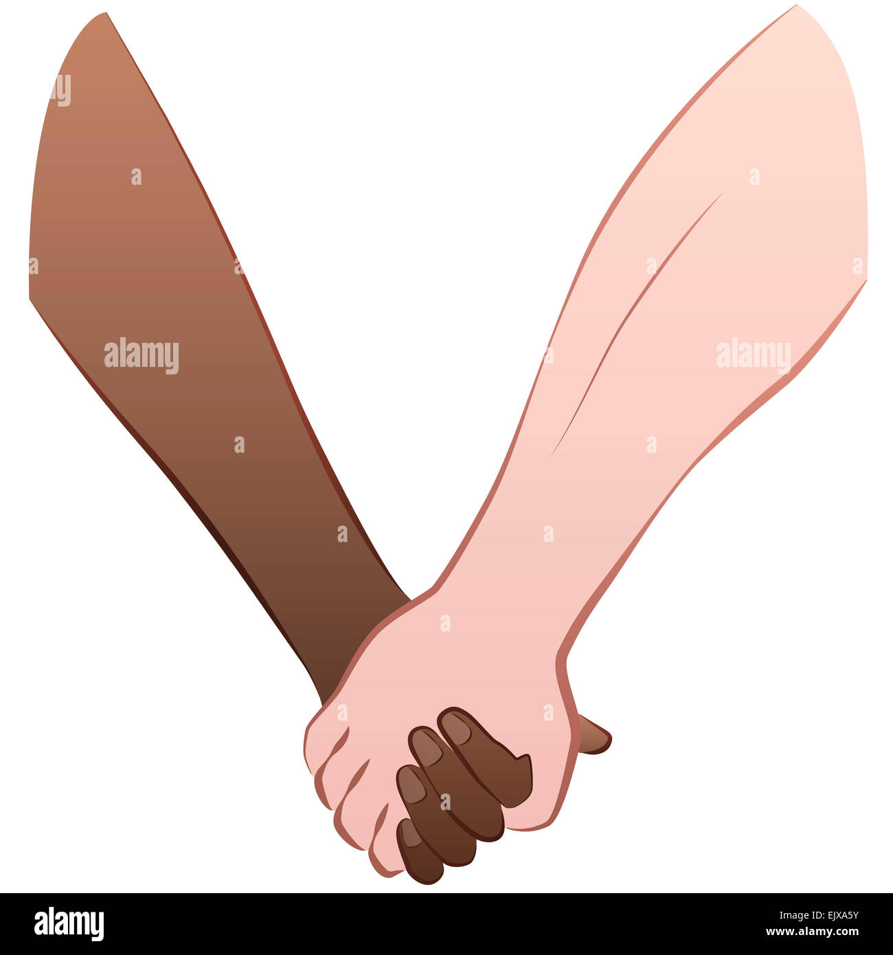 A black woman and a caucasian man are holding hands, as a symbol for interracial love. Illustration on white background Stock Photo - Alamy A black woman and a caucasian man are holding hands, as a symbol for interracial love. Illustration on white background Stock Photo - Alamy