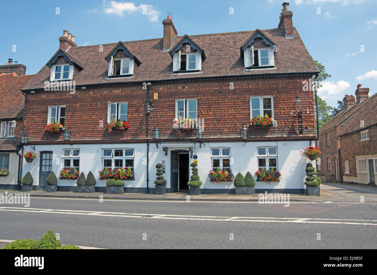 Chiddingfold Swan Inn, Surrey, England, Stock Photo