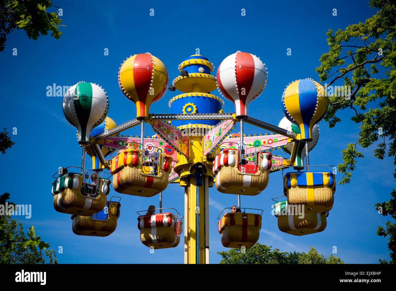 The balloons in Bakken amusement park Stock Photo