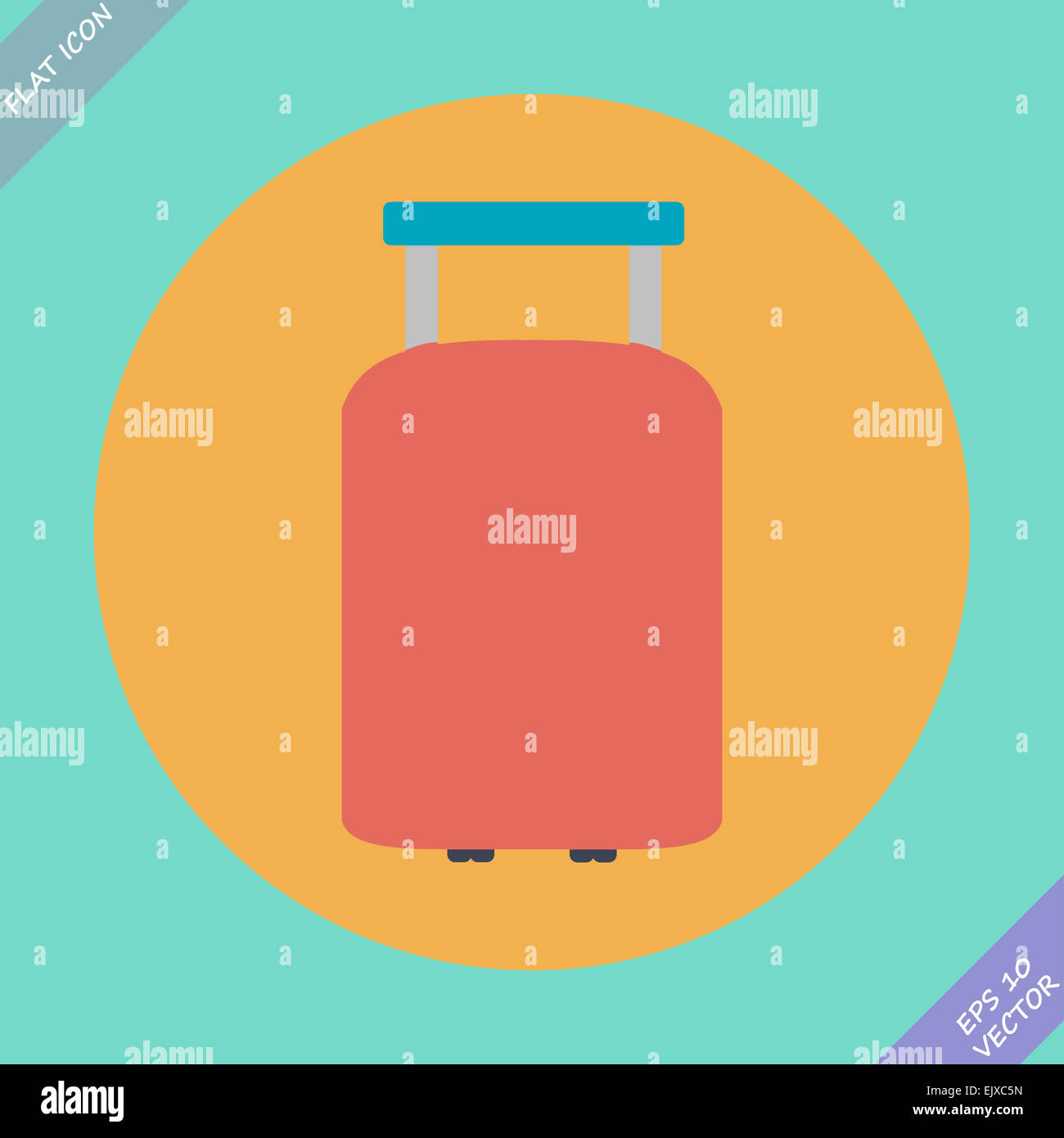 Suitcase vector for travel icon Stock Photo - Alamy