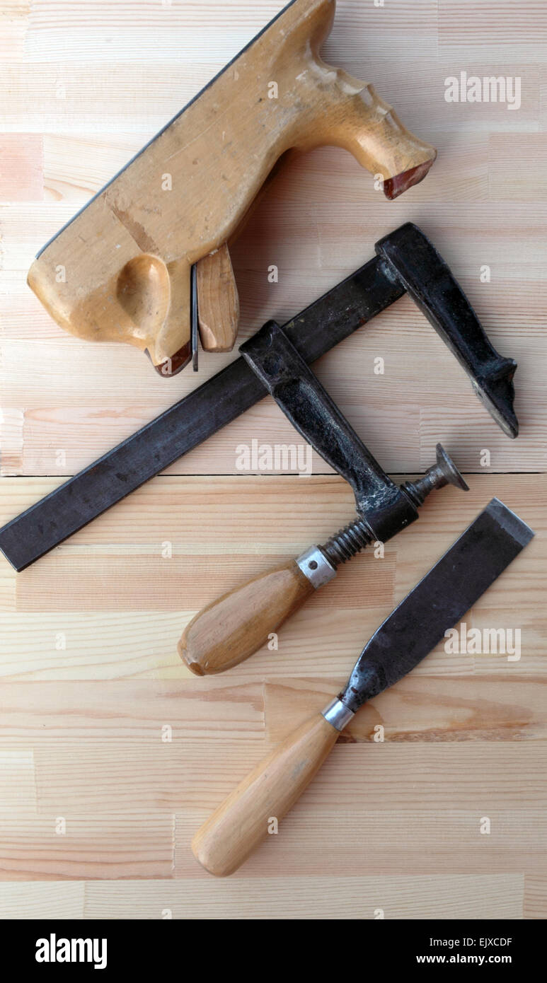 Tools woodwork chisel hi-res stock photography and images - Alamy