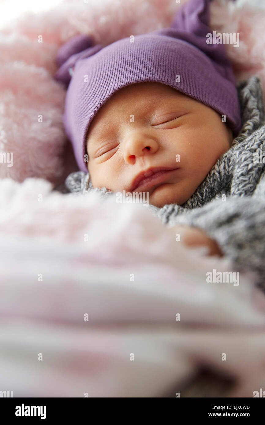Baby Girl Sleeping High Resolution Stock Photography and Images - Alamy