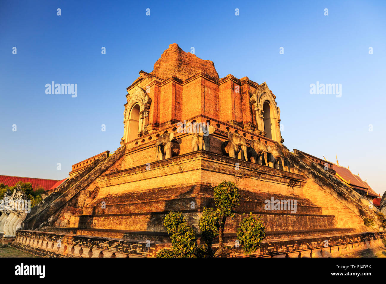 Wat Chedi Luang. Chiang Mai, Thailand Stock Photo