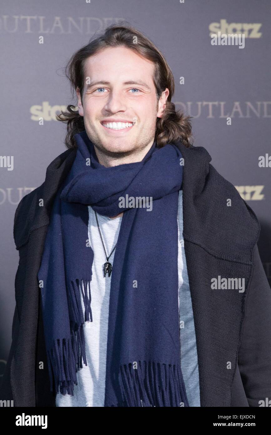New York, NY, USA. 1st Apr, 2015. Mix Diskerud at arrivals for OUTLANDER Mid-Season Premiere, Ziegfeld Theatre, New York, NY April 1, 2015. Credit:  Everett Collection Inc/Alamy Live News Stock Photo