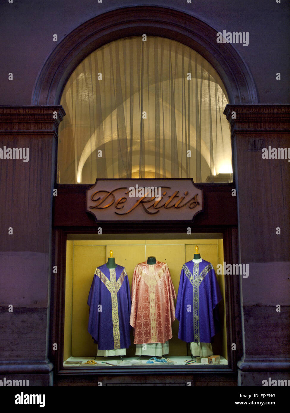 a-shop-in-rome-that-sells-clothing-to-priests-stock-photo-alamy