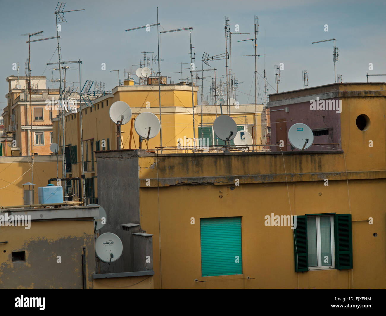Apartment buildings in Rome Stock Photo Alamy