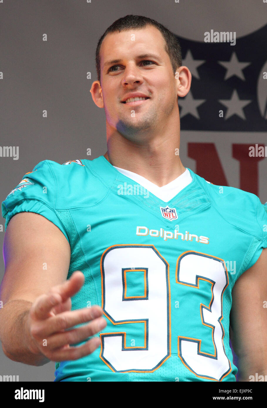 NFL hits London's Regent Street Featuring: Jason Trusnik Where: London