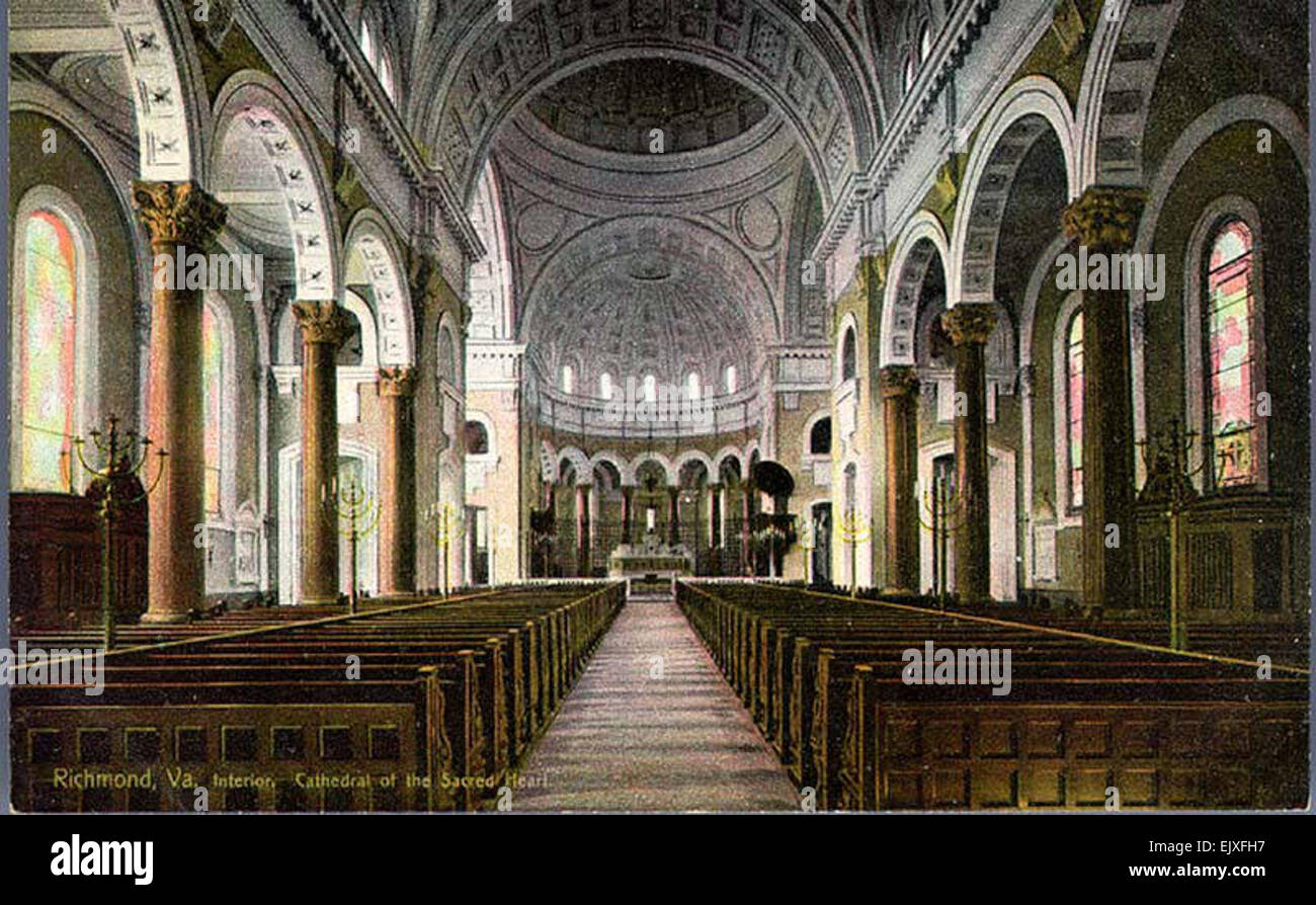 Cathedral of the Sacred Heart, Interior, Richmond, Va Stock Photo Alamy