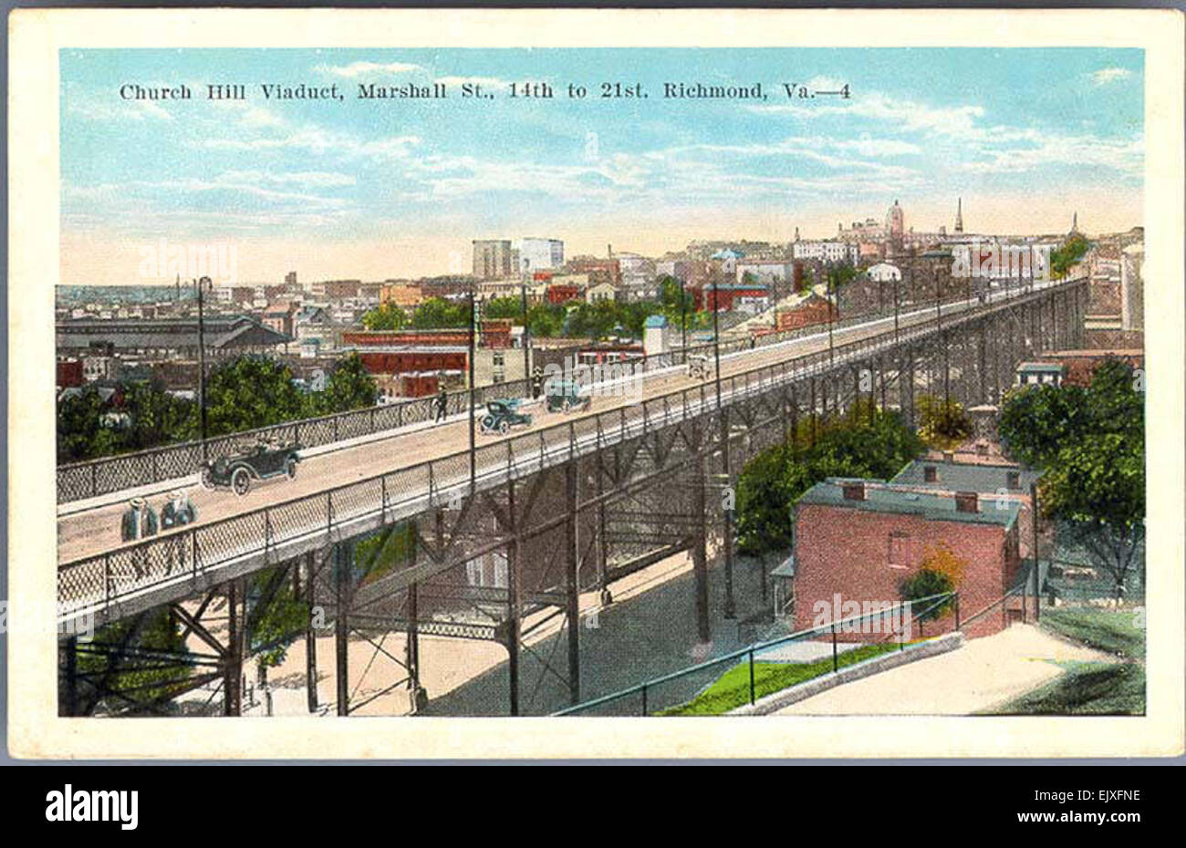 The Church Hill Viaduct in Richmond, Virginia, is captured in early ...