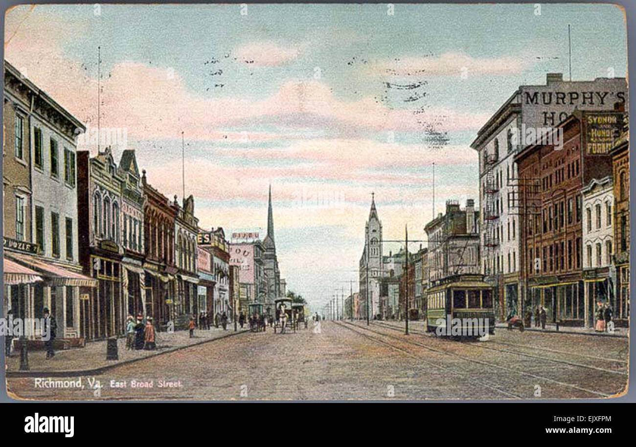 East Broad Street, Richmond, Va Stock Photo Alamy