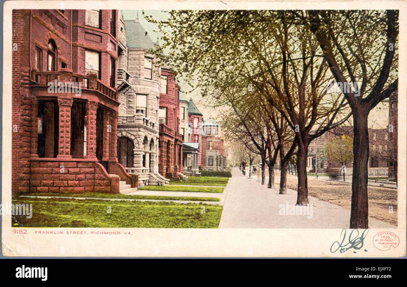 Franklin Street, Richmond, Va Stock Photo Alamy