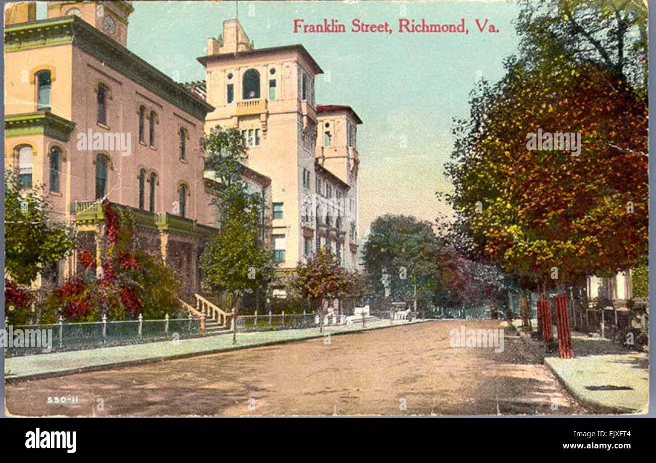 Franklin Street, Richmond, Va Stock Photo Alamy