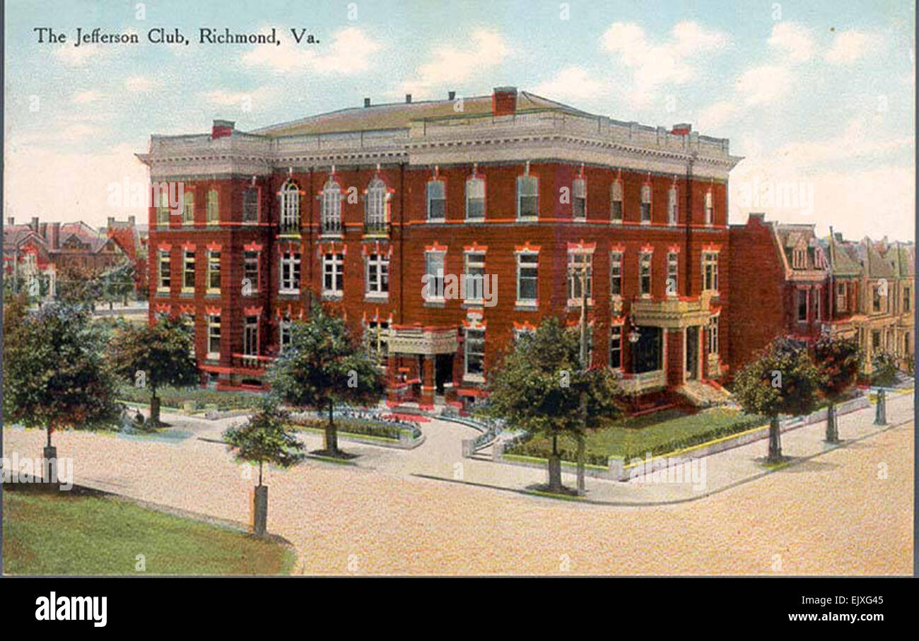 Jefferson Club, Richmond, Va Stock Photo - Alamy