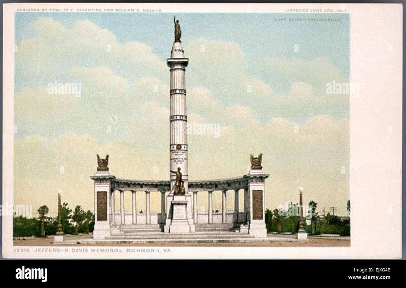 Jefferson Davis Memorial, Richmond, Va Stock Photo