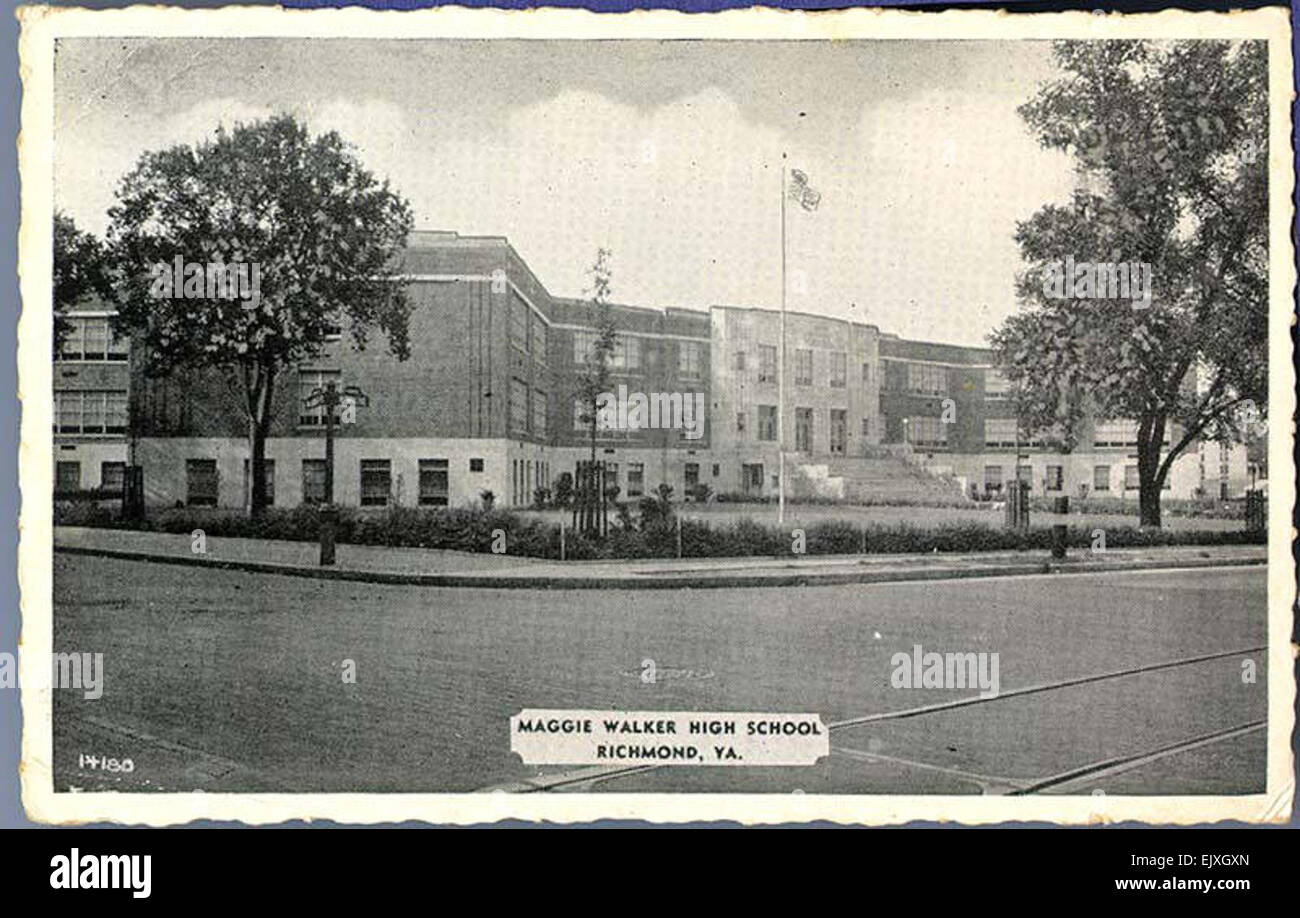 Maggie Walker High School Richmond Va Stock Photo Alamy