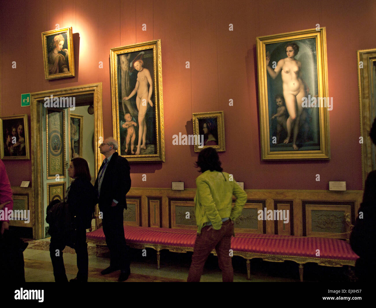 An interior of the Galleria Borghese in Rome Stock Photo