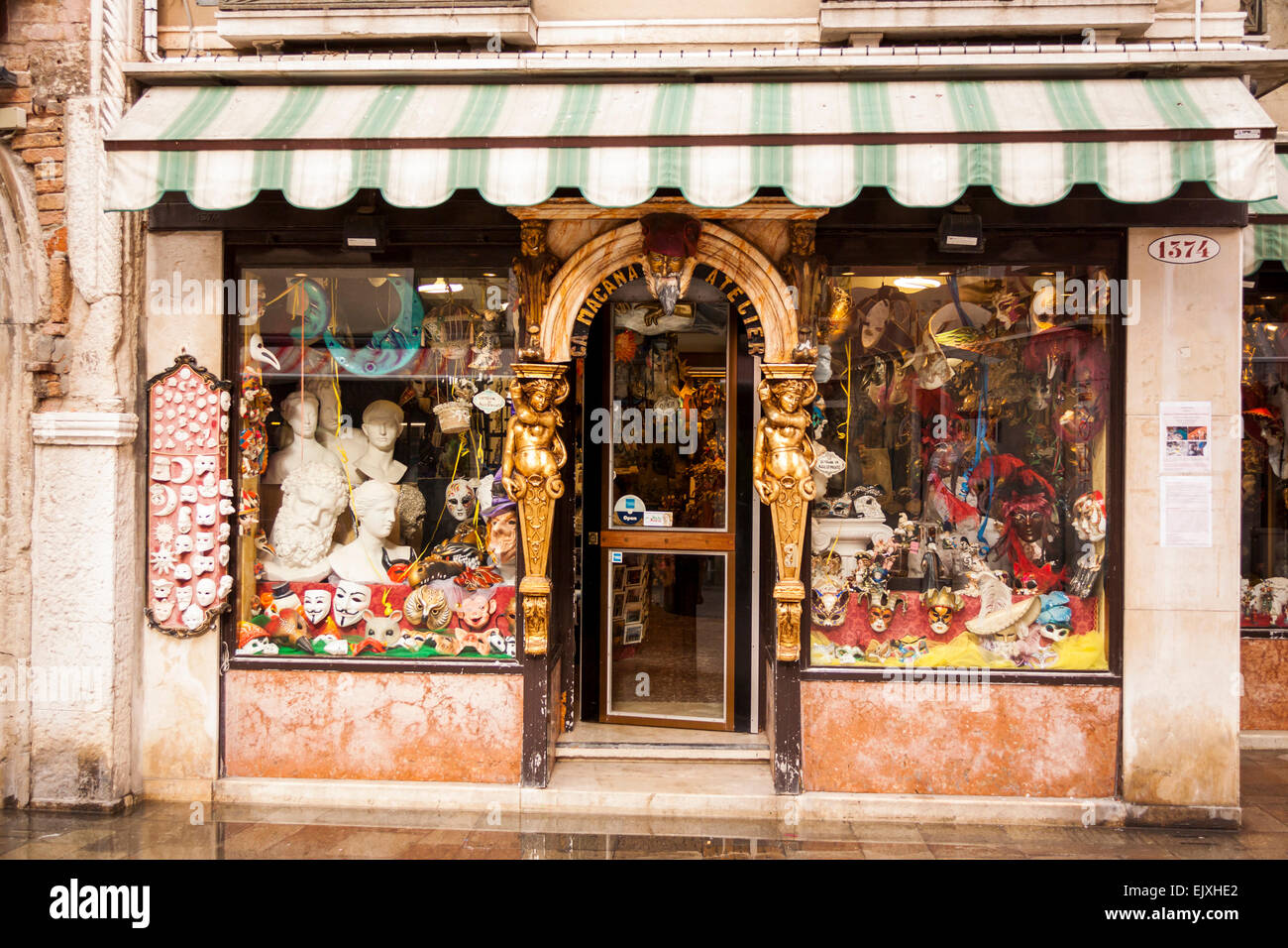 Italy, Venice, window display of a gift shop Stock Photo Alamy
