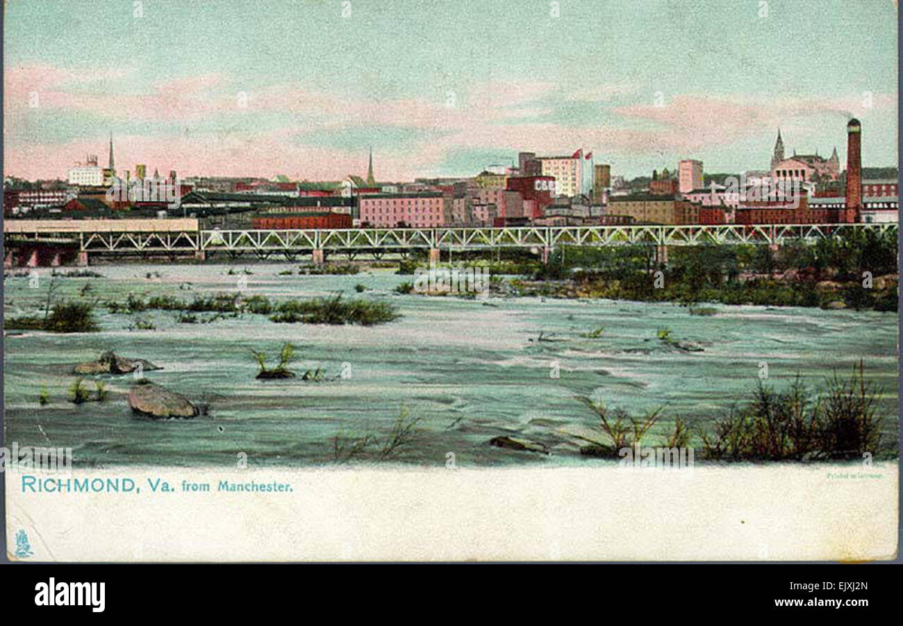 Richmond, Va From Manchester Stock Photo Alamy