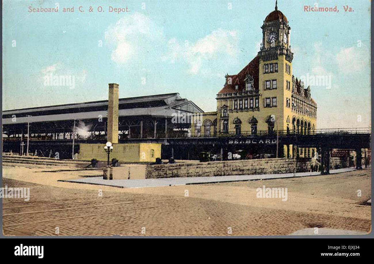 Seaboard and C & O Depot, Richmond, Va Stock Photo Alamy
