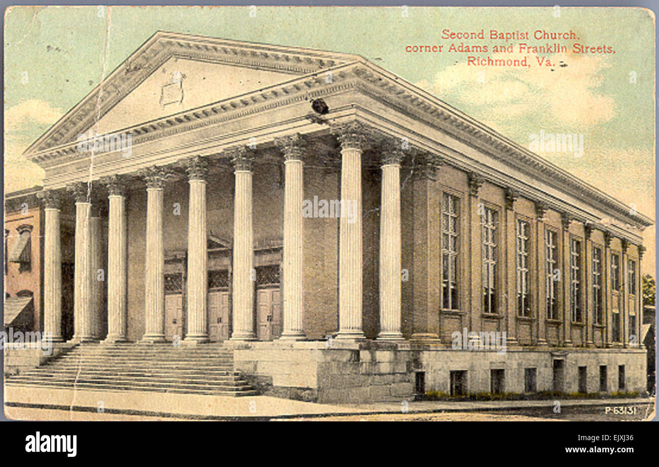 Second Baptist Church, corner Adams and Franklin Streets, Richmond, Virginia Stock Photo Alamy