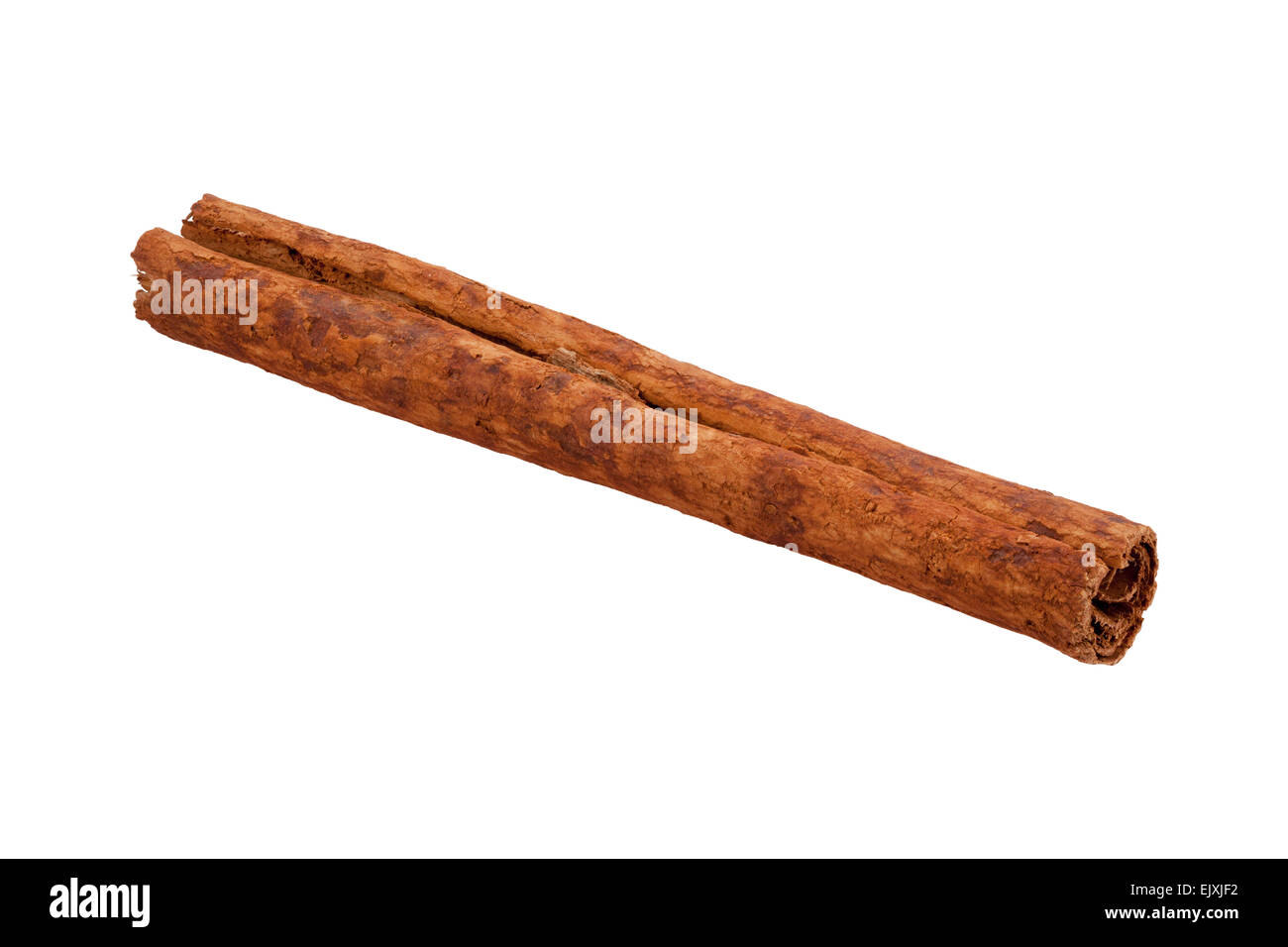 Single cinnamon stick. Stock Photo