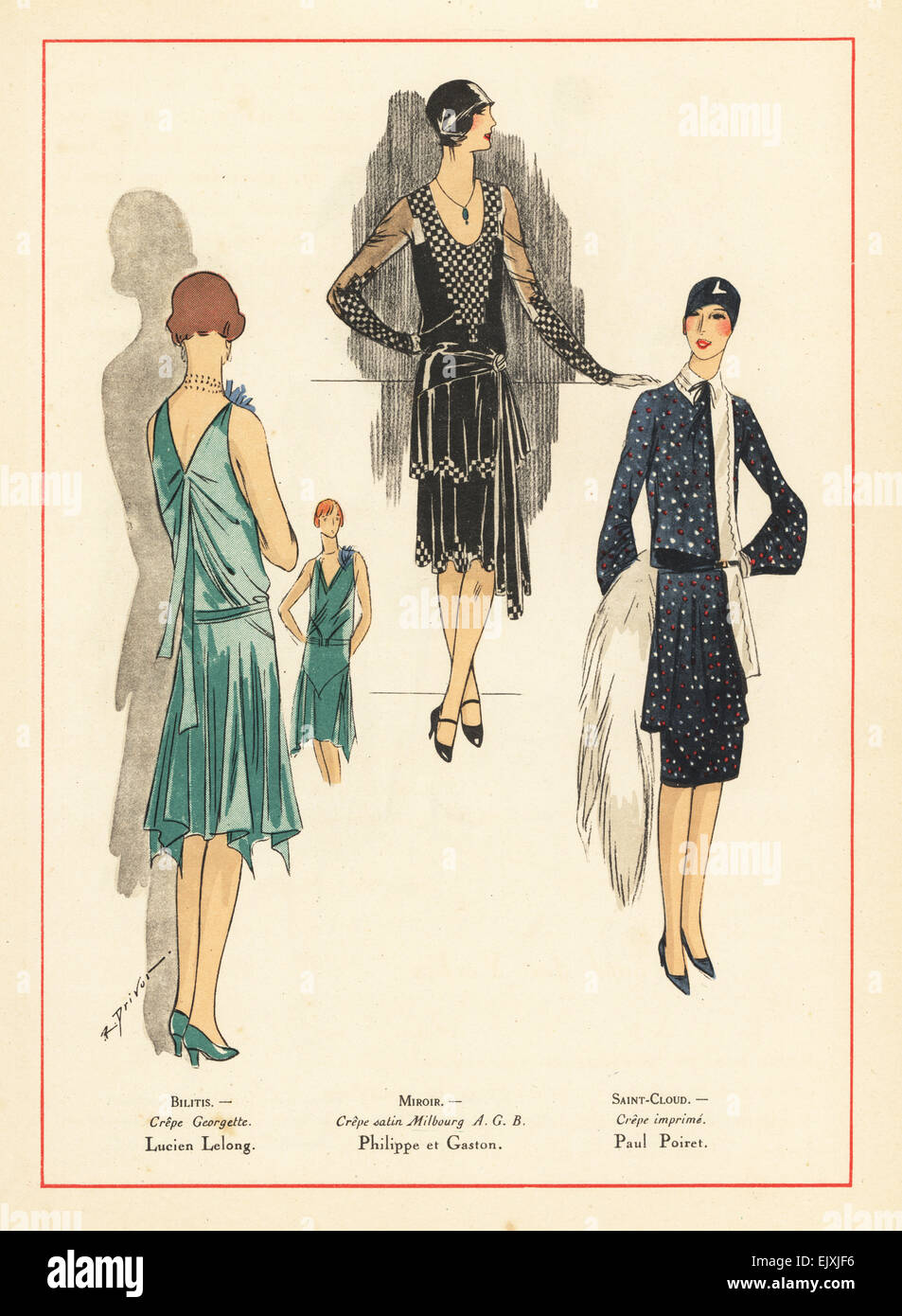 Women in evening dresses of crepe georgette, satin crepe and printed crepe, 1923 Stock Photo - Alamy Women in evening dresses of crepe georgette, satin crepe and printed crepe, 1923 Stock Photo - Alamy