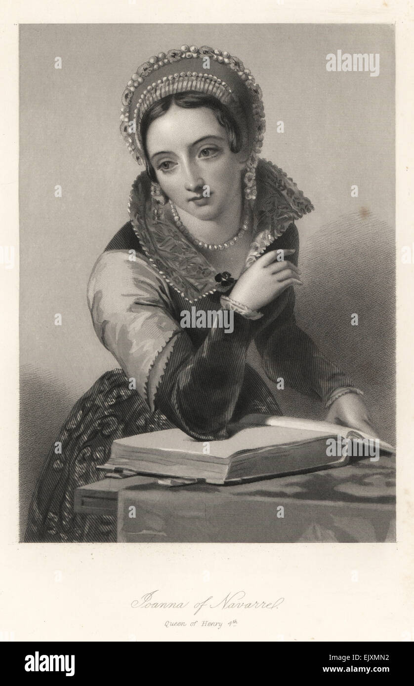 Joanna of Navarre, queen of King Henry IV of England. Stock Photo