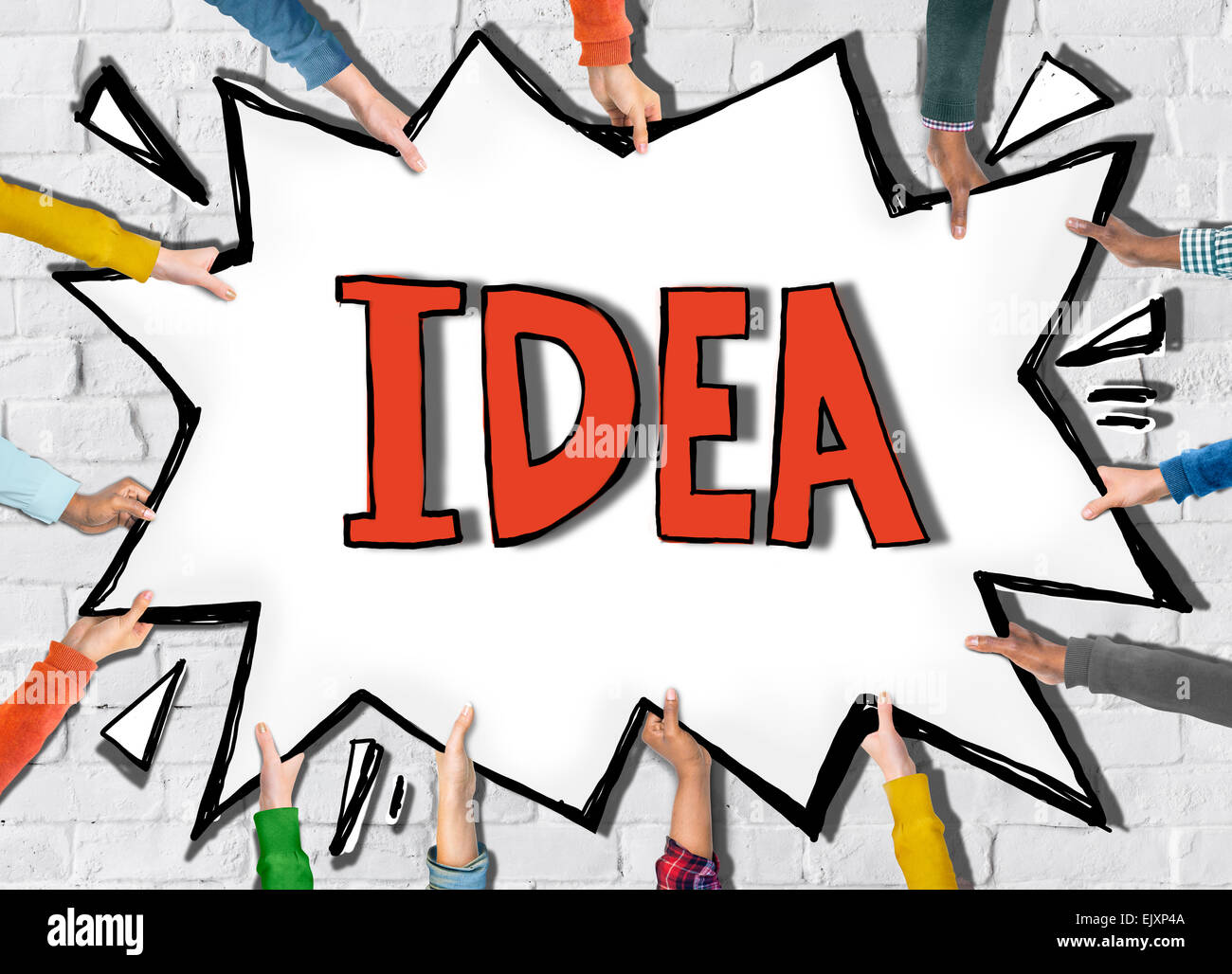 Creative word hands holding people hires stock photography and images