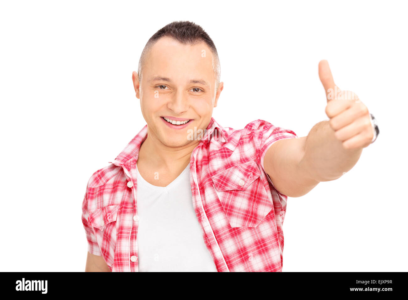 Red and white checkered shirt hi-res stock photography and images - Alamy