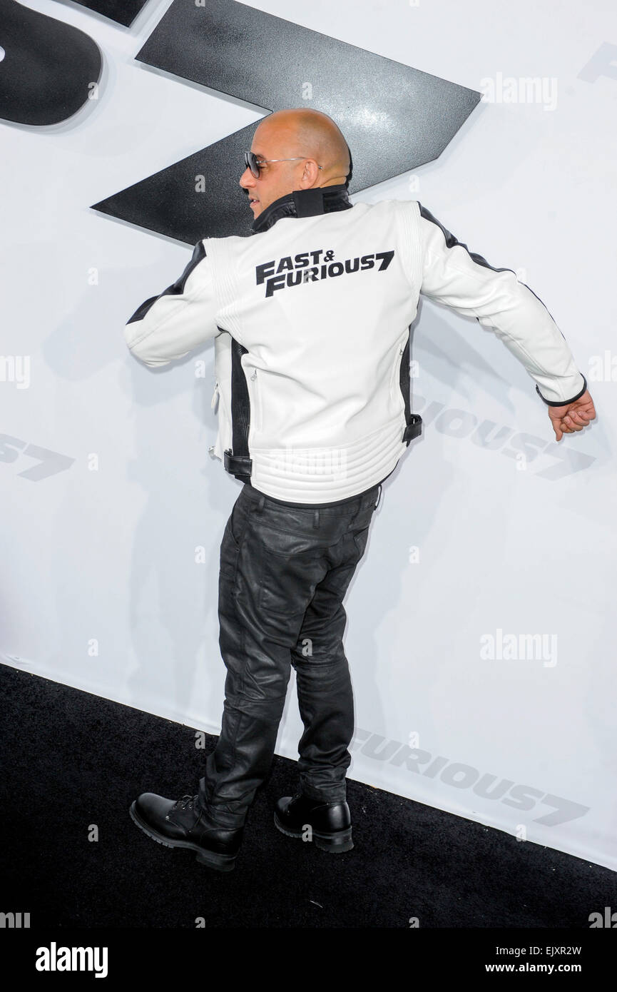 Vin Diesel Fast & Furious 7 Film Premiere 01/04/2015 Hollywood/picture alliance Stock Photo